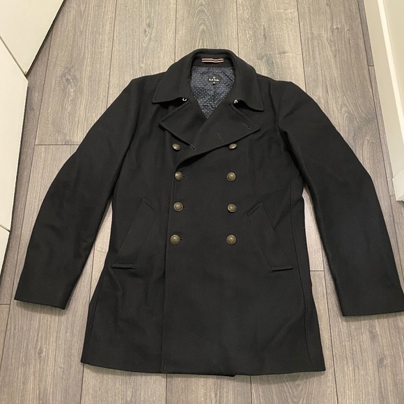 PS Paul Smith Wool-Blend Pea Coat Size M - Picture 1 of 12